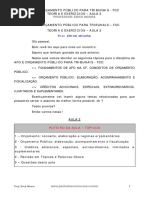 Orçamento Público-Elaboração, Acompanhamento e Fiscalização.