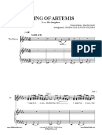 I Sing of Artemis - Sheet Music