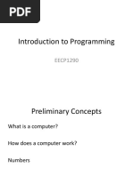 Introduction To Programming