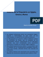 Historia de La Psiquiatría en Egipto, Grecia y Roma