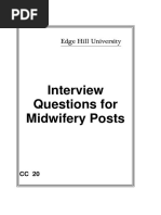 CC 20 Interview Questions For Midwifery Posts