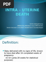 Intra Uterin Fetal Death