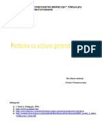 Predarea CA Acţiune Generativă de Învăţare