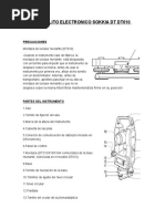 Teodolito Electronico Sokkia DT Dt610