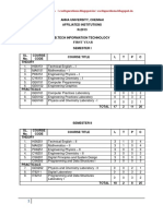 It First Year Syllabus