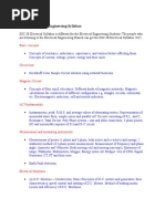 SSC JE Electrical Engineering Syllabus