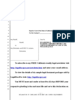 Sample Declaration of Compliance With Meet and Confer Requirement For Demurrers in California