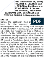 [G.R. NO. 140931 : November 26, 2004] RAMON BALITE, JOSE C. LEABRES and FREDERICK M. DE BORJA, Petitioners, v. HON. COURT OF APPEALS (former Special Fourth Division), FELICIDAD SANDOVAL VDA. DE CARLOS and TEOFILO CARLOS II, Respondents.  FACTS: Carlos, the petitioner, filed an attachment bond for the recovery of property, reconveyance, sum of money and damages in the amount of P 20,000,000. On December 10, 1996, the respondents filed a Motion in CA-G.R. CV No. 53229 for judgment on the attachment bond posted by Carlos. The latter and the SIDDCOR opposed the motion. The CA issued a Resolution dated June 26, 1998 rendering judgment against the attachment bond as prayed for by the respondents. On March 8, 1999, SIDDCOR filed a petition for certiorari with this Court for the nullification of the CA resolution. the CA took cognizance of and granted the March 17, 1999 and May 24, 1999 motions of the respondents for the immediate implementation of its June 26, 1998 Resolution on the attachmen