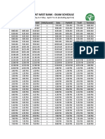 Trent West Bank - Exam Schedule: Terminal Traill Parkhill Bata Parkhill Traill Terminal