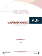 Plan de Gestion de Uso de Tic I.E. Manuela Vergara de Curi