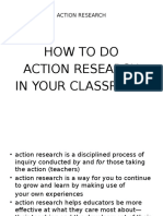 How To Do Action Research in Your Classroom