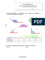 3.1 Ângulos Classificação Amplitude e Medição Ficha de Trabalho 1