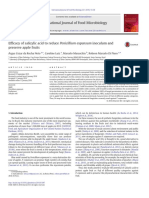 Efficacy of Salicylic Acid To Reduce Penicillium Expansum