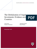 The Globalization of Angel Investments: Evidence Across Countries