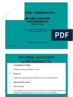 Informe Auditoria Gubernamental