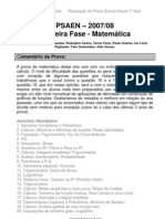 Matemática - Prova Resolvida - Rumo Ao ITA Resolve Matemática 2007