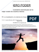 FE - La Visualización y La Creencia en El Logro de Un Deseo - VERDADERO PODER PDF