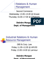 Industrial Relations & Human Resource Management