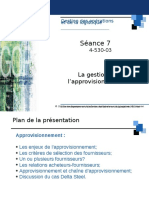 Gestion D'approvisionnement