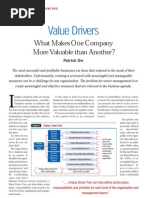 Value Drivers - What Makes An Organisation Valuable