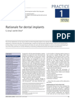 Practice: Rationale For Dental Implants