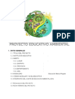 PROYECTO EDUCATIVO AMBIENTAL 2016 (Modelo)