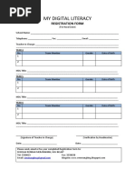 My Digital Literacy Form