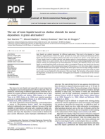 The Use of Ionic Liquids Based On Choline Chloride For Metal