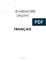 Aide Memoire Francais CM1