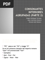 Consonantes Interiores Agrupadas 