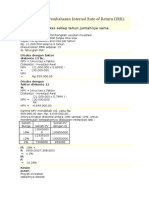 Contoh Soal Dan Pembahasan Internal Rate of Return