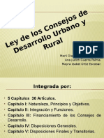 ExpOsiciÓn SObre La Ley de LOs COnsejOs de DesarrOllO UrbanO y Rural!!!