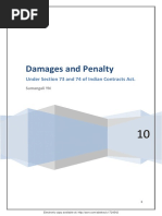 Damages and Penalty Under Sec 73 & 74 of ICA