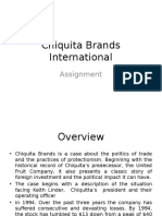 Chiquita Case Study Assignment