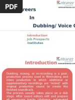 Careers in Dubbing-Voice Over