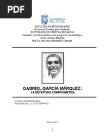 Analisis Biografico Gabriel García Márquez, Una Escritura Comprometida