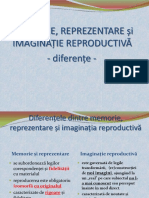 Memorie Vs Reprezentari Vs Imaginatie