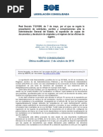 Real Decreto 772/1999, de 7 de Mayo