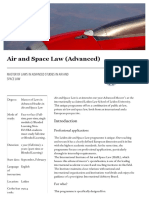 Universiteit Leiden Master Air and Space Law en 20160119