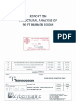 Tructural Analysis of 90 FT Burner Boom