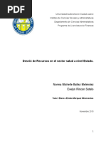 Desvio de Recursos en El Sector Salud A Nivel Estado