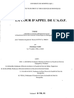 La Cour D'appel de l'AOF PDF