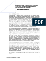 Memoria Descriptiva Protección Bocatomas Descolmatación y Encauzamiento Puntos Críticos Río Moche