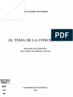 Alvarez Munarriz El Tema de La Conciencia