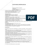 Exercicios Sobre o Primeiro Reinado