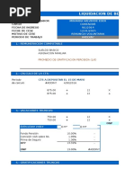 Liquidacion de Beneficios Sociales en Excel