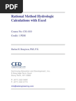 Rational Method With Excel