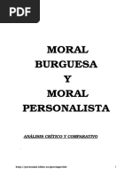 Etica Burguesa y Moral Personalista