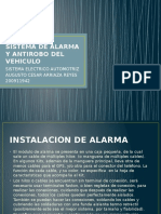 Sistema de Alarma y Antirobo Del Vehiculo