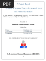 A Project Report Stick Market